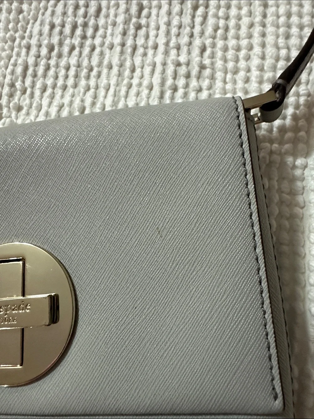 kate spade Gray Crossbody with Silver Turn-Lock